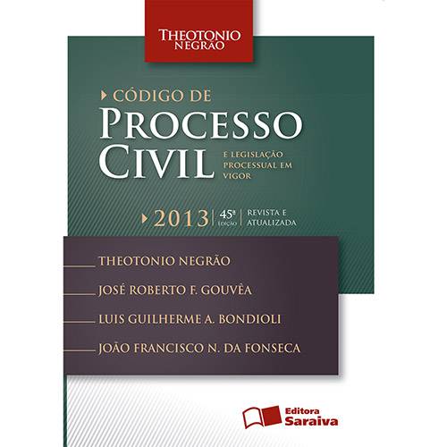 Livro - Código de Processo Civil e Legislação Civil em Vigor
