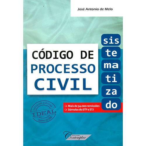 Livro - Código de Processo Civil: Sistematizado