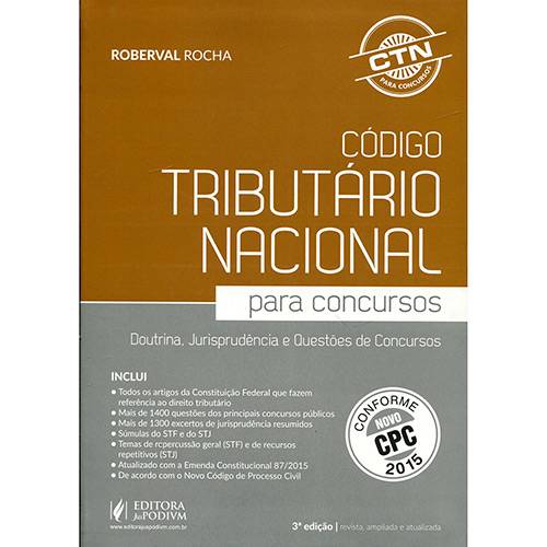 Livro - Código Tributário Nacional para Concursos