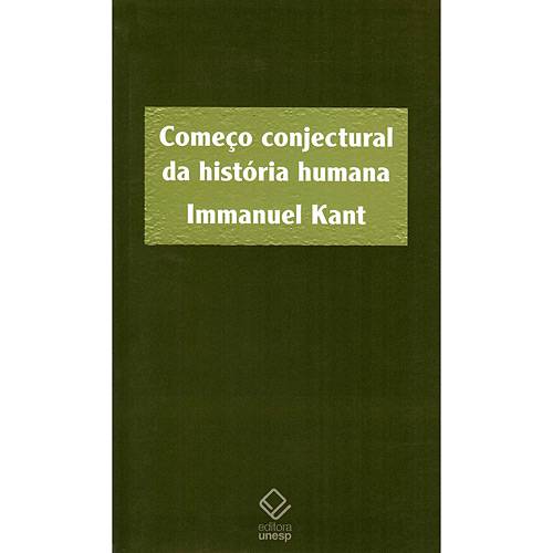 Livro - Começo Conjectural da História Humana