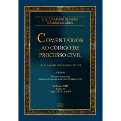 Livro - Comentários ao Código de Processo Civil - Arts. 813 a 889 - Vol.VIII -
