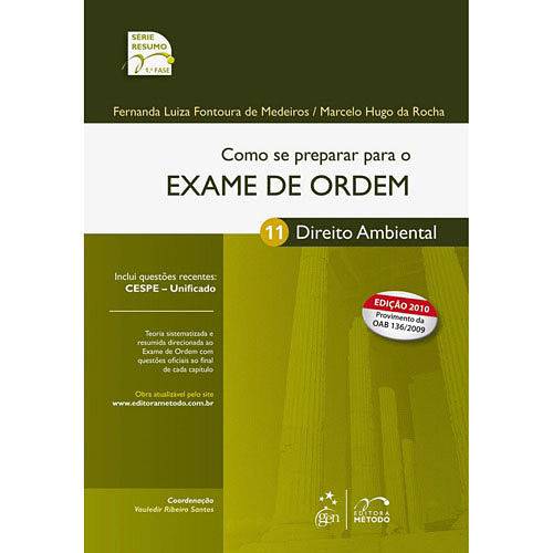 Livro - Como se Preparar para o Exame de Ordem 1ª Fase - Direito Ambiental