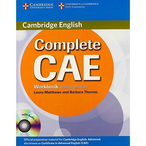 Livro - Complete CAE : Workbook (CD Incluso)