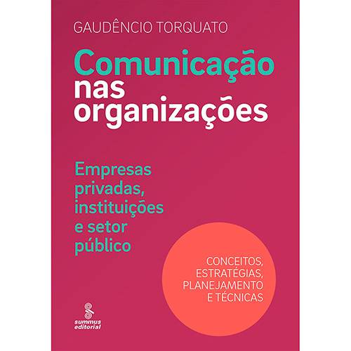 Livro - Comunicação Nas Organizações: Empresas Privadas, Instituições e Setor Público