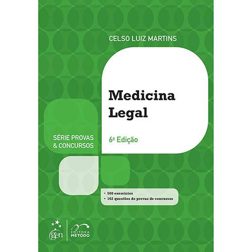 Livro - Concursos Medicina Legal - Série Provas & Concursos