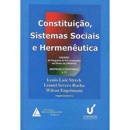 Livro - Constituição, Sistemas Sociais e Hermenêutica Nº 12