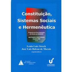 Livro - Constituição, Sistemas Sociais e Hermenêutica