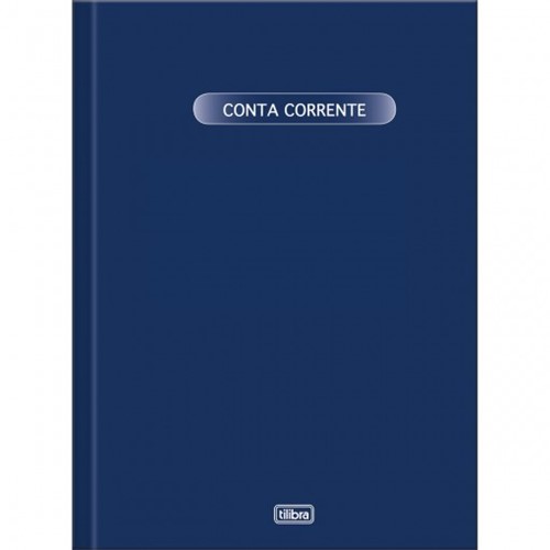 Livro Conta Corrente Capa Dura Grande 50fls