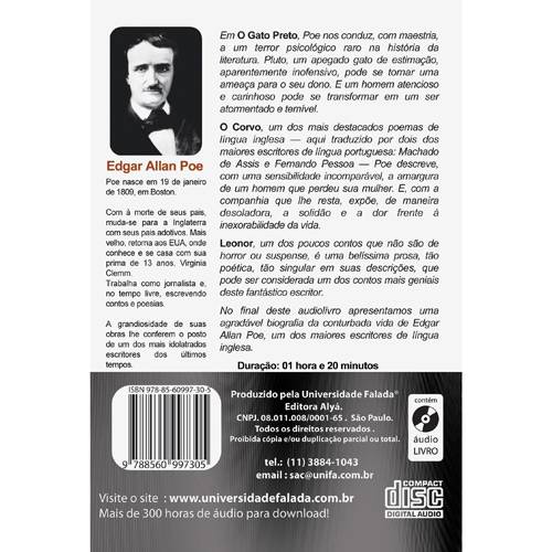 Livro - Contos de Edgar Allan Poe - Áudio Livro
