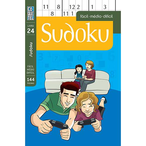 Livro - Coquetel Sudoku - Fácil, Médio, Difícil - Livro 24
