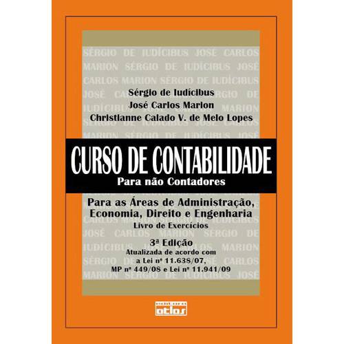 Livro - Curso de Contabilidade para não Contadores - para as Áreas de Administração, Economia, Direito e Engenharia (Livro de Exercícios)