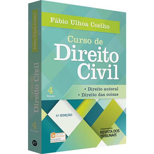 Livro - Curso de Direito Civil: Direito Autoral, Direitos das Coisas - Vol. 4
