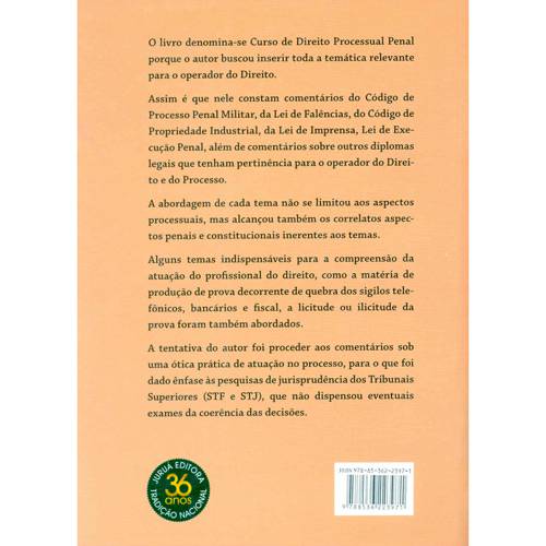 Livro - Curso de Direito Processual Penal - Vol. 3