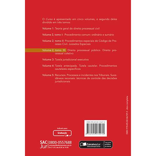 Livro - Curso Sistematizado de Direito Processual Civil - Direito Processual Público e Direito Processual Coletivo - Volume 2 - Tomo Lll