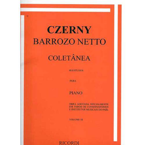Livro Czerny Coletanea Barroso Netto Vol 3