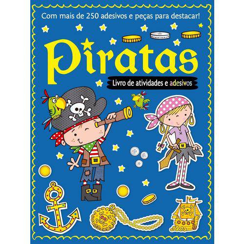 Livro de Atividades e Adesivos - Piratas