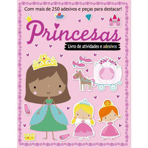 Livro de Atividades e Adesivos - Princesas