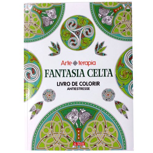 Livro de Colorir Fantasia Celta - Arte Antiestesse 1021621
