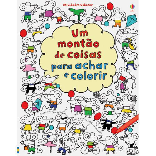 Livro de Colorir Infantil - Montão de Coisas para Achar e Colorir - 1ª Edição