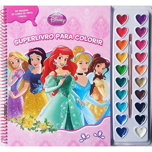 Livro de Colorir Infantil - Princesas Superlivro para Colorir - 1ª Edição