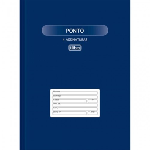 Livro de Ponto Capa Dura Grande - 4 Assinaturas 100fls