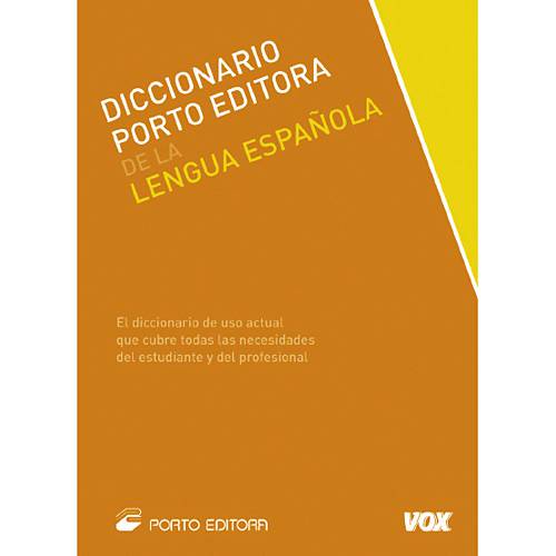 Livro - Diccionario Porto Editora de La Lengua Española
