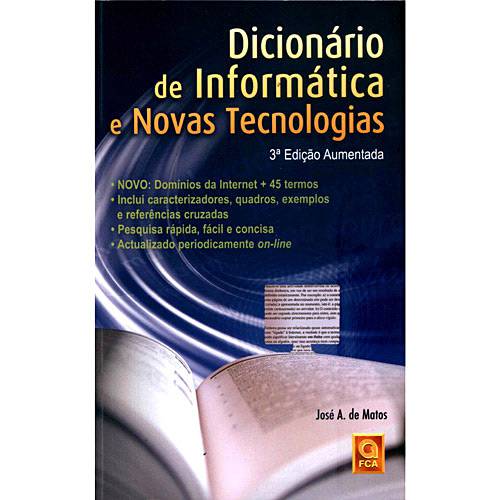 Livro - Dicionário de Informática e Novas Tecnologias