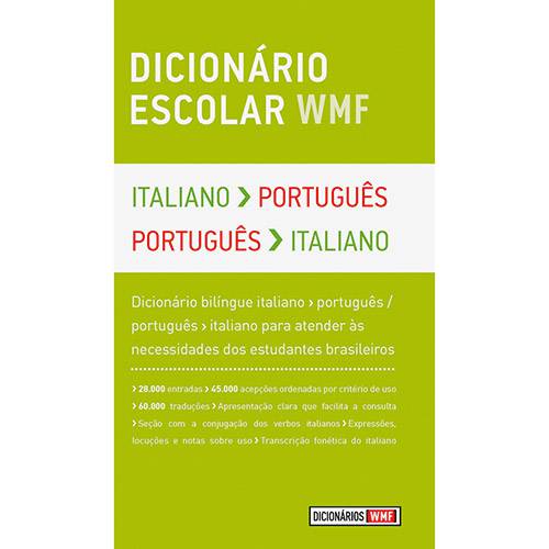 Livro - Dicionário Escolar WMF: Italiano-Português - Português-Italiano