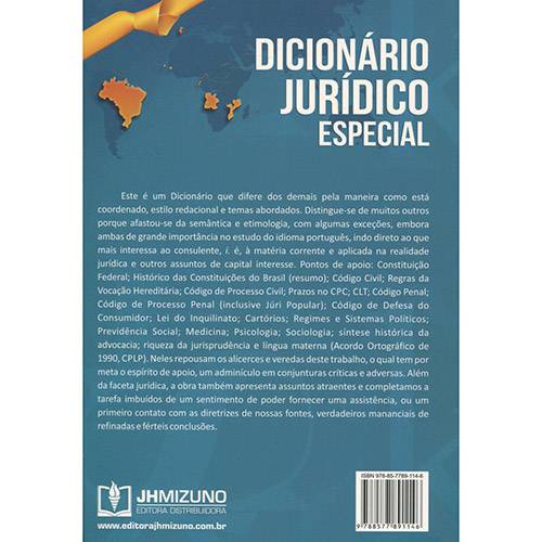 Livro - Dicionário Jurídico Especial
