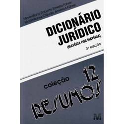 Livro - Dicionário Jurídico - Matéria por Matéria 3ª Edição