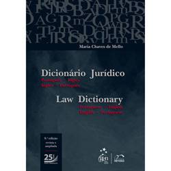 Livro - Dicionário Jurídico - Português-Inglês-Inglês-Português