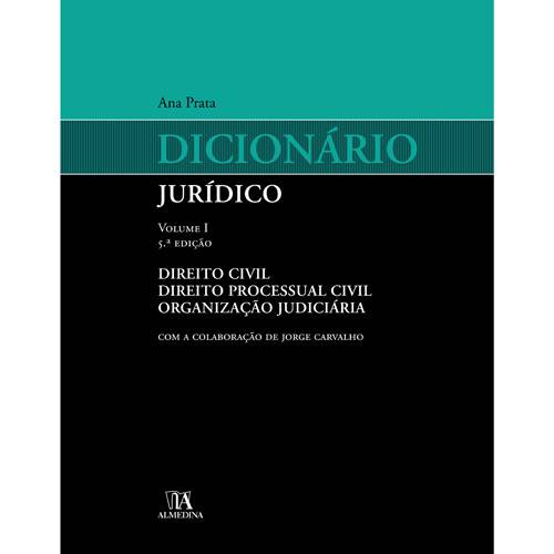 Livro - Dicionário Jurídico - Volume I