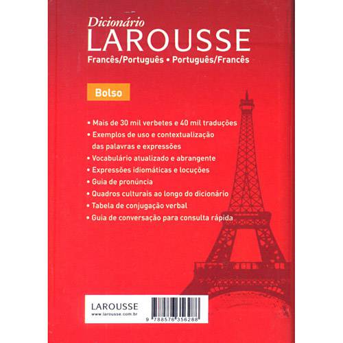 Livro - Dicionário Larousse Francês-Português / Português-Francês