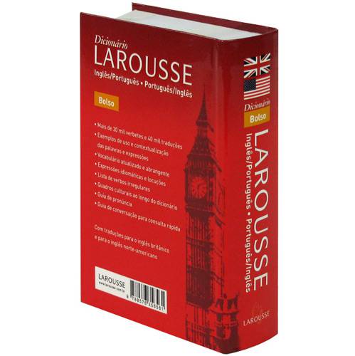 Livro - Dicionário Larousse Inglês-Português / Português-Inglês - Edição de Bolso