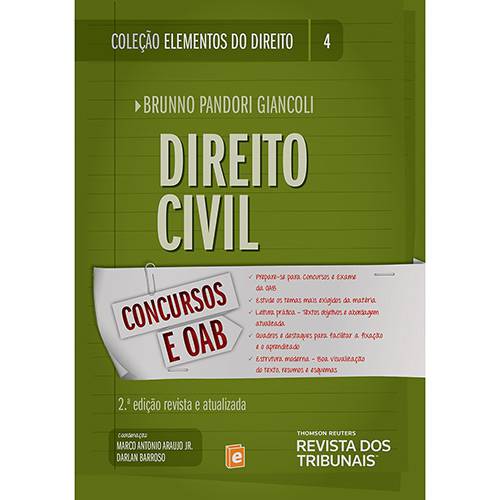 Livro - Direito Civil: Concursos e OAB - Coleção Elementos do Direito - Vol. 4