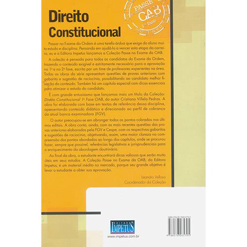 Livro - Direito Constitucional - Coleção Passe no Exame da OAB