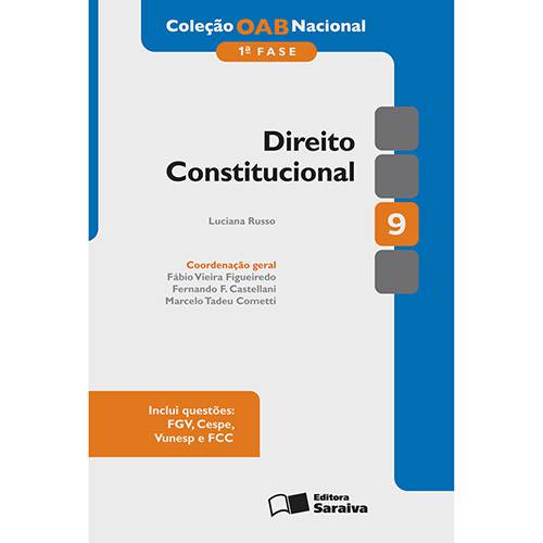 Livro - Direito Constitucional Vol. IX - 1ª Fase - Coleção OAB Nacional