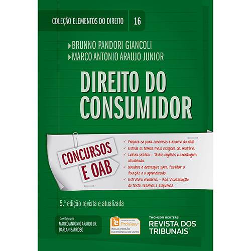 Livro - Direito do Consumidor: Concursos e OAB - Coleção Elementos do Direito - Vol. 16