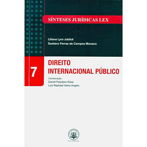 Livro - Direito Internacional Público Vol. 7 - Sínteses Jurídicas