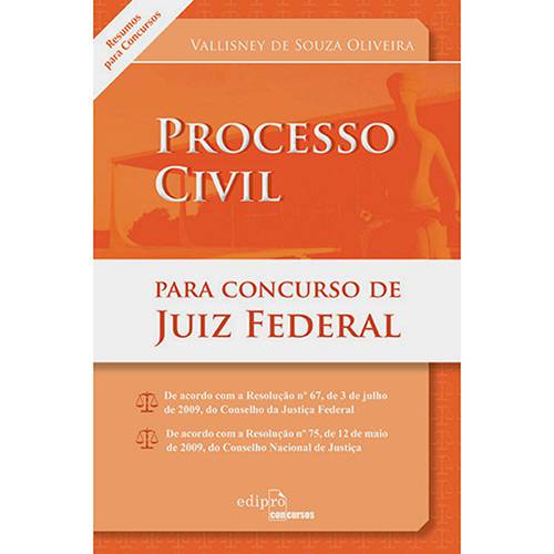 Livro - Direito Processual Civil - para Concurso de Juiz Federal - Coleção Resumos para Concursos