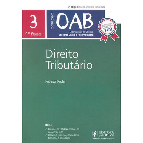 Livro - Direito Tributário - Coleção OAB 1ª Fase - Vol. 3