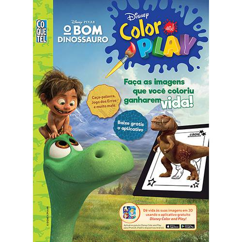 Livro - Disney Color And Play: o Bom Dinossauro