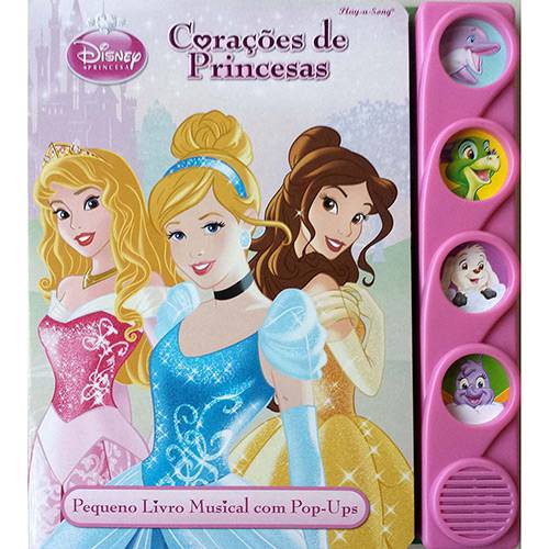 Livro - Disney Princesas: Corações de Princesas - Livro Pop-up Musical