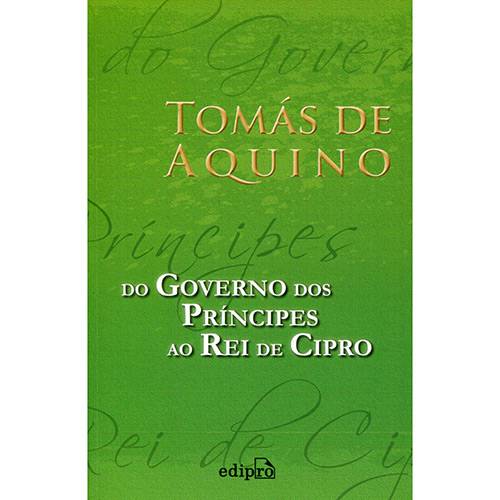 Livro - do Governo dos Príncipes ao Rei de Cipro