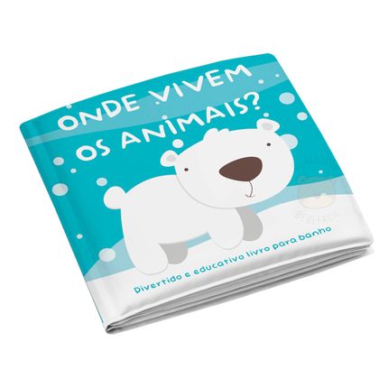 Livro Educativo para Banho "Onde Vivem os Animais" - Multikids Baby
