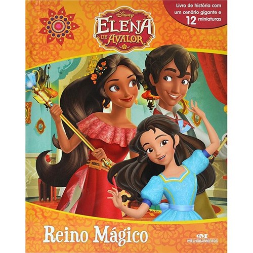 Livro Elena de Avalor com 12 Miniaturas - Reino Mágico - MELHORAMENTOS