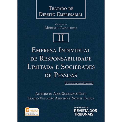 Livro - Empresa Individual de Responsabilidade Limitada e Sociedades de Pessoas