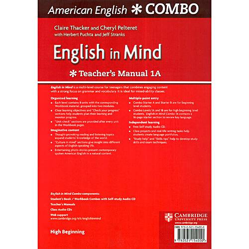 Livro - English In Mind - Teachers Manual 1A