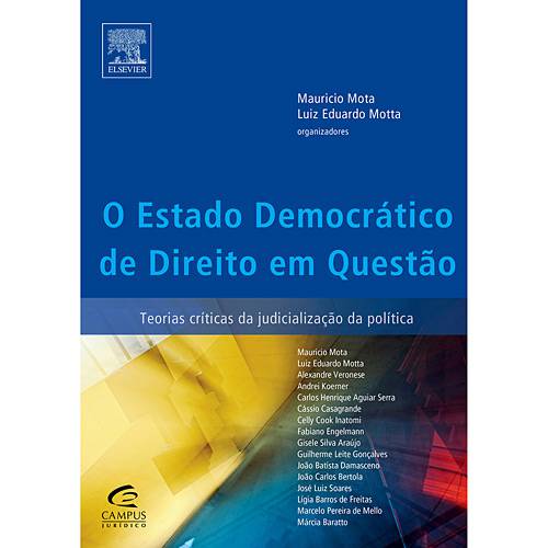 Livro - Estado Democrático de Direito em Questão, o - Teorias Críticas da Judicialização da Política