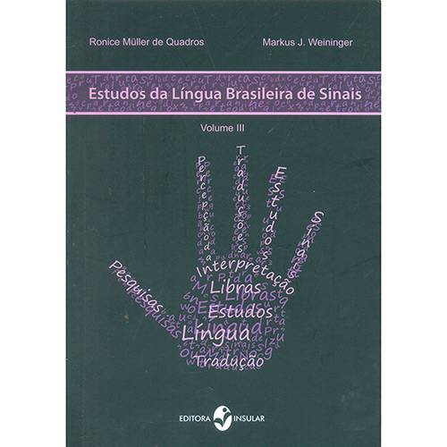 Livro - Estudos da Língua Brasileira de Sinais - Vol. 3